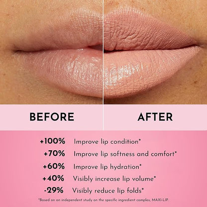Forget the Filler Lip-Plumping Line Smoothing Satin Cream Lipstick, Annie, Orange, 0.1 Ounce