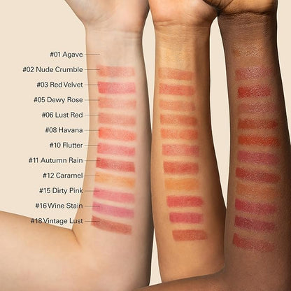Melixir Vegan Lip Butter #01 Agave(Clear) (+11 more colors), Bee Free, Petrolatum Free, Deep Nourishing Plant-Based Vegan Chapstick, Lip Balm for Dry, Cracked and Chapped Lips
