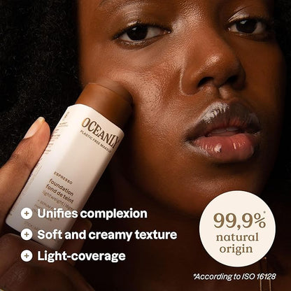 ATTITUDE Oceanly Light Coverage Foundation Stick, Titanium Dioxide-Free, EWG Verified, Plastic-Free, Vegan & Cruelty-free Makeup, Espresso, 0.42 Ounces