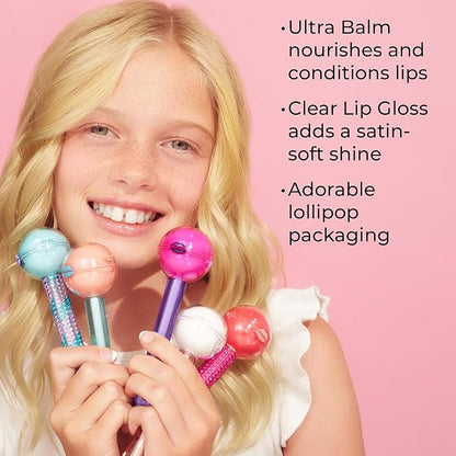 MCoBeauty Lip Pop 2-in-1 Lip Gloss & Ultra Balm - Watermelon, Nourishing Hydration Glass-Like Shine, Vegan, Cruelty Free Cosmetics