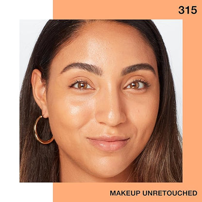 Maybelline Fit Me Dewy + Smooth Liquid Foundation Makeup, Soft Honey, 1 Count (Packaging May Vary)