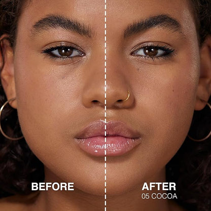 Liquid Foundation & Under Eye Concealer - Make Up Set for Flawless Dark Skin Base - Matte Foundation (Mocha) and Liquid Concealer (Cocoa)
