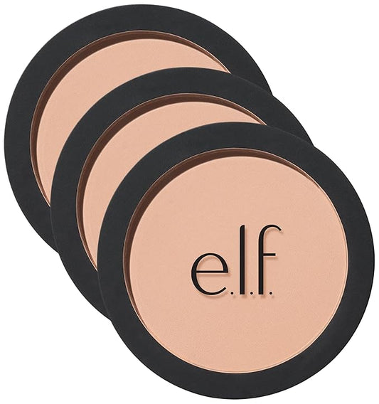 e.l.f, Primer-Infused Blush, Long-Wear, Matte, Bold, Lightweight, Blends Easily, Contours Cheeks, Always Cheeky, All-Day Wear, 0.35 Oz (Pack of 3)