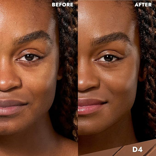 COVER FX Complete Coverage Kit: Total Cover Cream Foundation - Shade D4 + Custom Cover Blending Brush