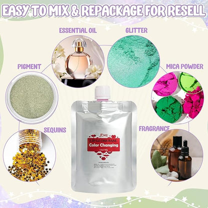 JCOOS Lip Gloss Base, Color Changing Lip Oil, Lipgloss Base, 2PCS 3.5 Ounce Lip Gloss Base Clear, Glossy, Moisturizing Lipstick for Women, Lip Glow Oil, Diy Lip Gloss Making Kit Make Your Own Beginner