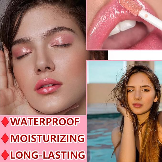 6 Colors Lip Tint Stain Set,Mini Velvet Lip Tint Watery Lip Stain Long Lasting Waterproof Moisturizing Lip & Cheek Tint,Hydrating,Natural Glossy Liquid Lipstick Lip Gloss Kits for Women (Set B)