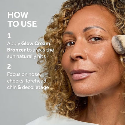 No7 Pro Artist Bronze & Glow Duo - Soft Glow Cream Bronzer (Deep) + Bronze & Glow Multistick (Deep Bronze/Golden Glow) – Radiant, Sun-Kissed Finish