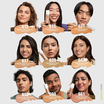 3INA The 3-In-1 Foundation 660 - Vegan Formula - Combination Of Primer, Concealer And Foundation - Medium Coverage - Natural Finish - Perfect For Covering Lines And Blemishes - Long Lasting - 1.01 Oz