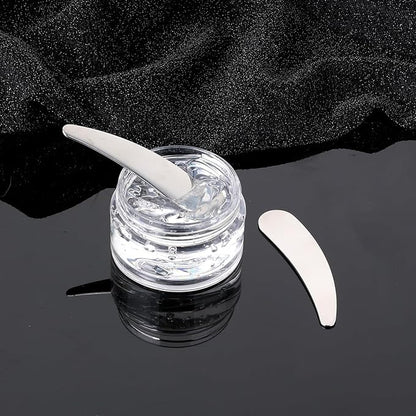 Molain 2Pcs Mini Metal Cosmetic Spatulas, Skincare SpatulaMixing and Sampling Makeup Beauty Tools for Skin Care Creams, Eye Cream, Essences Beauty Accessories(2PCS)