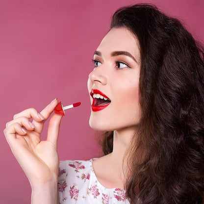 RONRONS 20 Pieces Heart Lip Gloss Tubes, Clear Plastic Empty Lip Gloss Container Cute Heart Shape Mini Lipgloss Tubes with Wand Bulk for Women Girls DIY Cosmetics Small Business