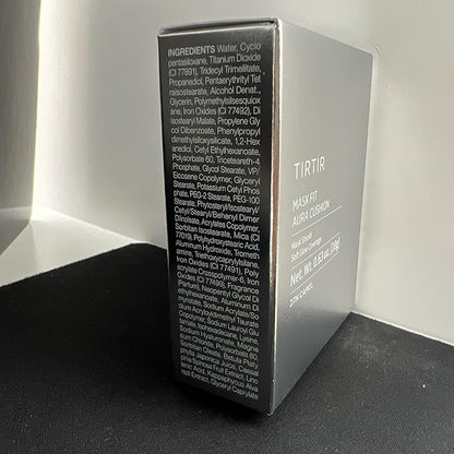 TIRTIR Mask Fit Aura Silver Cushion Foundation | Semi-glow Finish, Natural Coverage, Moisturizing, Lightweight, Korean cushion foundation (#27N Camel, Full Size, 0.63 Fl Oz)