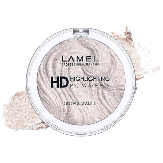 HD Highlighting Face Powder - Natural Glow & Subtle Shimmer Finish, Baked Blendable Pigmented Formula, Long-lasting & Fade-Resistant Wear, 401 12g/0.42 oz