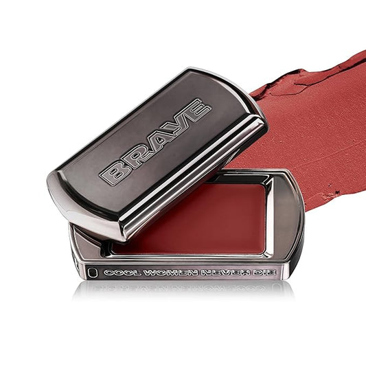 BRAYE LIPSLEEK BLUR | Blush for Cheeks & Lips, Korean Makeup Blush, Cool Lip and Cheek Balm, Vegan Cream, Lightweight w/Blendable & Buildable Makeup, Natural Look 03 WORTHY 0.08oz