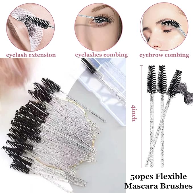 Eyelash Cleanser for Extensions, Lash Shampoo Kit with Lash Fan, 60ml Lash Shampoo,Cleaning Brush and Wash Bottle for Lash Bath(Black)