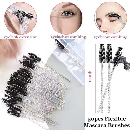 Eyelash Cleanser for Extensions, Lash Shampoo Kit with Lash Fan, 60ml Lash Shampoo,Cleaning Brush and Wash Bottle for Lash Bath(Black)