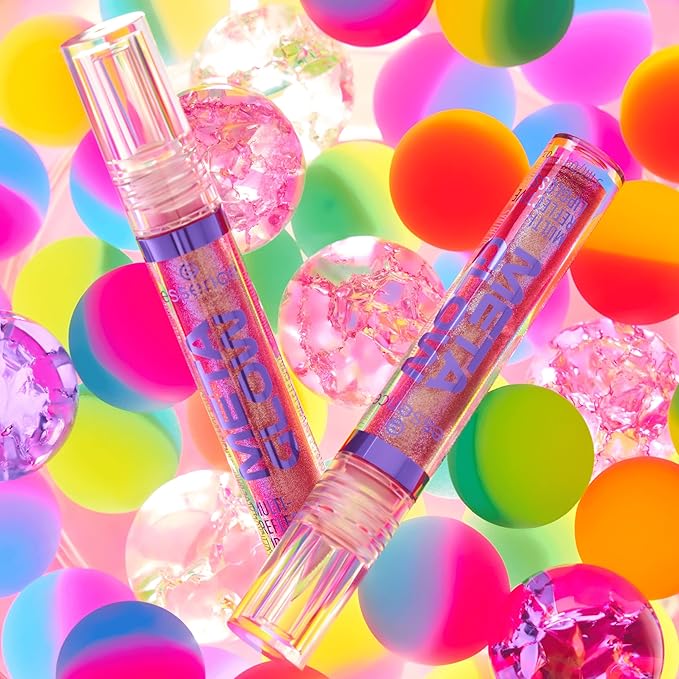 essence | Meta Glow Multi-Reflective Lip Gloss | Iridescent Shimmer, Holographic, Non-Sticky & Comfortable | Vegan & Cruelty Free (03 | Pink Vision)