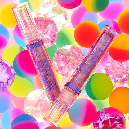 essence | Meta Glow Multi-Reflective Lip Gloss | Iridescent Shimmer, Holographic, Non-Sticky & Comfortable | Vegan & Cruelty Free (03 | Pink Vision)