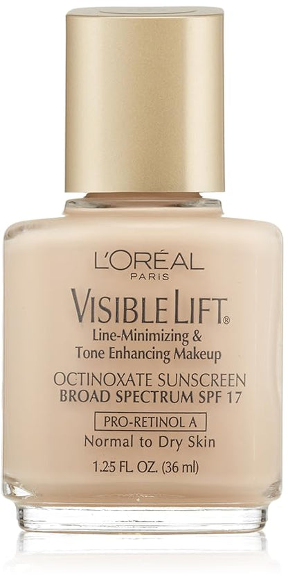 L'oreal Visible Lift Line-minimizing and Tone-enhancing Makeup, Normal/Dry Skin, Light Ivory, 1.25-Fluid Ounce