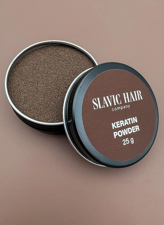0.9 OZ Italian Keratin Glue for Hair Extensions Hot Fusion Flat/Nail/U/I Tip Powder (Light Brown)