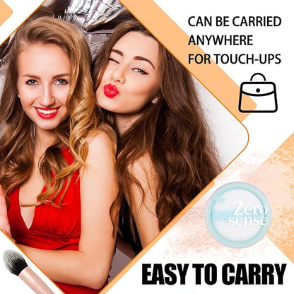 Loose Setting Powder Set with makeup brush,Lightweight Long Lasting Oil Control Loose Face Powder,Translucent Matte Drying Finishing Setting Powder for All Skin Types C