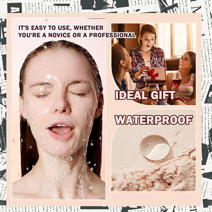 Loose Setting Powder,Lightweight Oil Control Translucent Loose Face Powder with Brush,Waterproof Long Lasting Soft Smooth Matte Face Finishing Powder for Natural Flawless Makeup