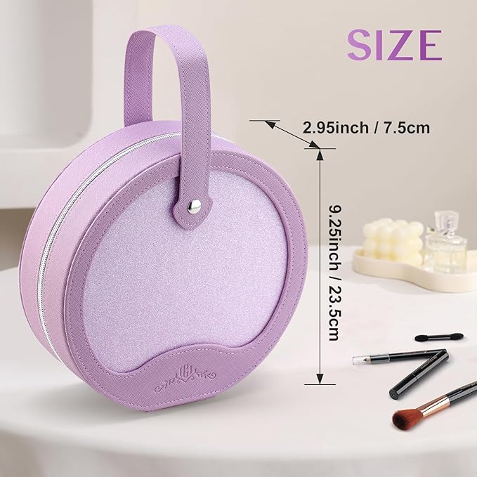 Color Nymph Starter Makeup Kits for Teens Girls With Reusable Case, Beginner Makeup Sets for Preteen, Birthday Valentines Day Makeup Gift Including 38-Colors Eyeshadows Lipglosses Brushes (Purple)