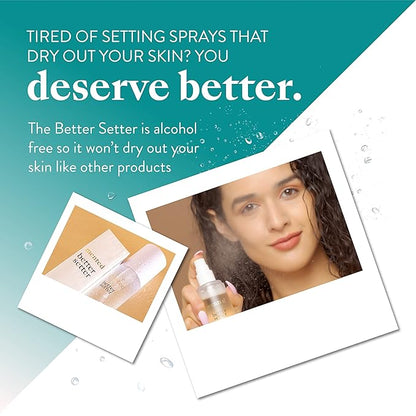 Mented Cosmetics Foundation Stick & Better Setter Setting Spray Bundle - M40 Medium Deep with Cool Undertones