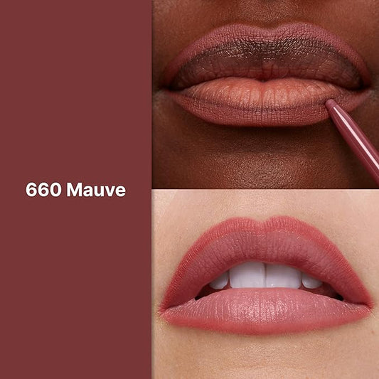 Revlon Colorstay Lip Liner with Built-In Sharpener, Valentine's Day Makeup Gifts for Women, Longwear Rich Colors, Smooth Application, 660 Mauve, 0.01 oz