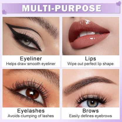 DAMUSI Makeup Remover Pen,2PCS Quick Fix Makeup Eraser Pen Correct Makeup Mistakes for Mascara Fixer Eyeliner Lipstick,Travel-friendly Make Up Removers Pen (Make-up Remover Not Included)