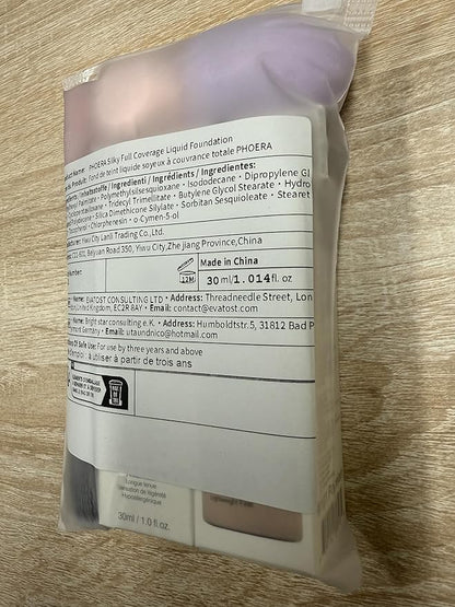 PHOERA Concealer, Lightweight, Full Coverage, Long Lasting, Corrects, Hydrates, Highlights, Matte Finish, All-Day Wear,with Concealer Brush (108#AMANDE)