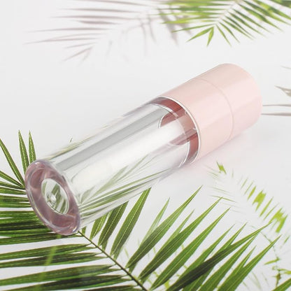 COSIDEA 20pcs Round 4ml 0.13oz Pink Empty lip gloss tubes with wand Lipgloss tube containers for lip oil packing