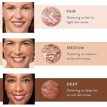 LAURA GELLER NEW YORK Bronze-n-Brighten Baked To Go - Travel Size - Deep - Natural Bronze Glow