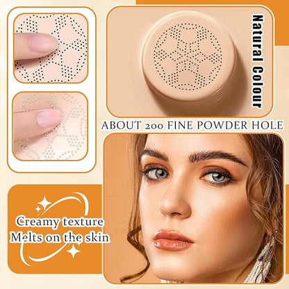 2Pcs Mushroom Head Air Cushion CC Cream Foundation Makeup,Moisturizing BB Cream Face Makeup Liquid Foundation,Long Lasting Full Coverage Concealer for All Skin Types（Natural）B