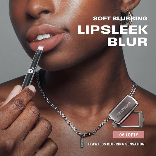BRAYE LIPSLEEK BLUR | Blush for Cheeks & Lips, Korean Makeup Blush, Cool Lip and Cheek Balm, Vegan Cream, Lightweight w/Blendable & Buildable Makeup, Natural Look 06 LOFTY 0.08oz