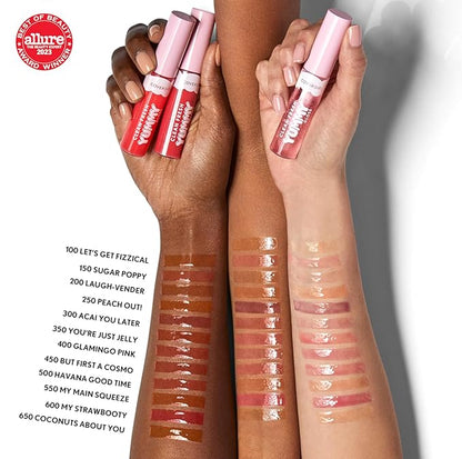 COVERGIRL Clean Fresh Yummy Lip Gloss, Sheer, Natural Scents, Vegan Formula - Letâ€™s Get Fizzical
