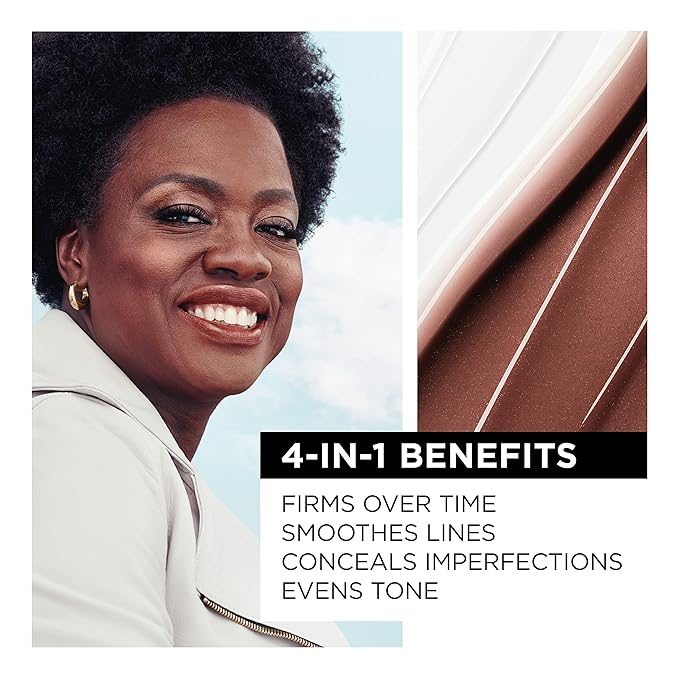 L'Oreal Paris Age Perfect 4-in-1 Tinted Face Balm Foundation with Firming Serum, Medium 10, 0.61 Ounce