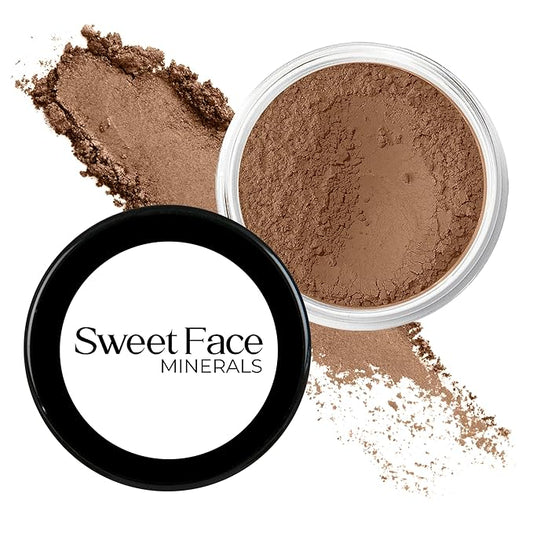 COCOA FOUNDATION Mineral Makeup (20 gram Size Jar) Matte Loose Powder Bare Face Cosmetics Full Coverage Long Lasting All Skin Types SPF 18