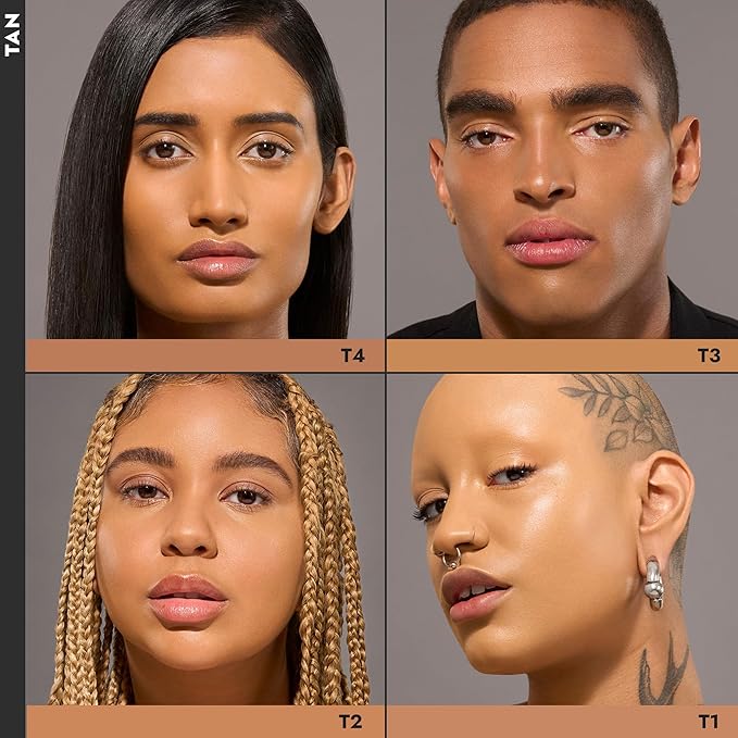 COVER FX Complete Coverage Kit: Total Cover Cream Foundation - Shade T4 + Custom Cover Blending Brush