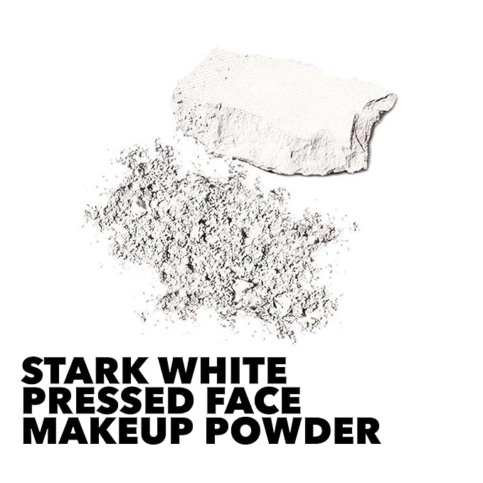 MANIC PANIC Vampyre's Veil Virgin White Pressed Powder - Matte Setting Powder for Cosplay, Theatrical & Goth Makeup - Full Coverage Face Makeup - Vegan & Cruelty-Free (2.4oz)