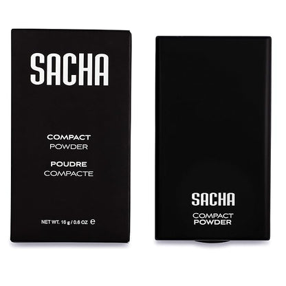 Sacha Buttercup Face Powder Compact. Translucent Powder, Controls Oils & Shine. Pressed Powder for Medium to Dark Skin Tones, 0.45 oz.