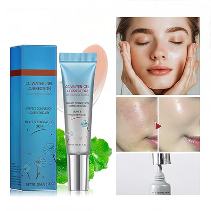 MAEPEOR Color Correcting CC Cream 5 Colors Lightweight Multi-Purpose Facial Concealer with Illuminating Finish Soothes & Hydrates Skin (05 Transparent)