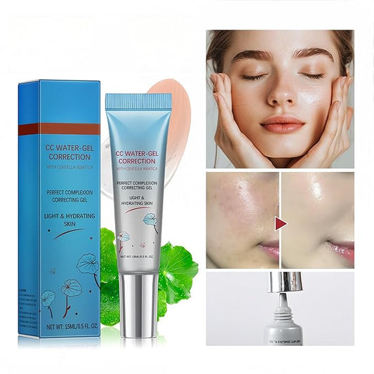 MAEPEOR Color Correcting CC Cream 5 Colors Lightweight Multi-Purpose Facial Concealer with Illuminating Finish Soothes & Hydrates Skin (05 Transparent)