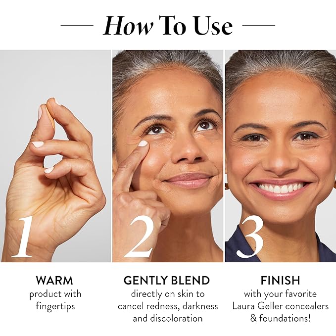 LAURA GELLER NEW YORK Ideal Fix Concealer and Cancel-n-Conceal Set, Deep: Full Coverage Liquid Concealer and Color Corrector Kit