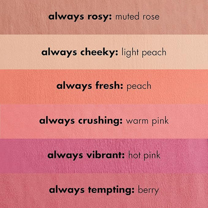 e.l.f. Primer-Infused Blush, Long-Wear, Matte, Bold, Lightweight, Blends Easily, Contours Cheeks, All-Day Wear, 0.35 Oz