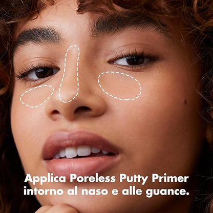 e.l.f. Poreless Putty Primer, Silky, Skin-Perfecting, Lightweight, Long Lasting, Smooths, Hydrates, Minimizes Pores, Flawless Base & Finish, All-Day Wear, Ideal for All Skin Types, 0.74 Fl Oz