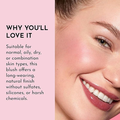 Make Me Blush Talc Free Velvet Blush, Watermelon, Pink, 0.18 Ounce
