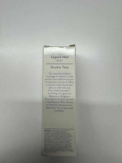 LAURA GELLER NEW YORK The Classic Matte Look - Liquid (3 Piece) Double Take Liquid Foundation Porcelain, Retractable Kabuki Brush, Baked Blush-n-Brighten Pink Buttercream