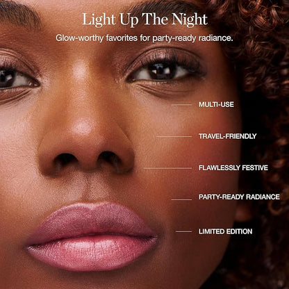Ogee Cheers to Glow Limited-Edition Set - Sculpted Face Stick in Copper, Tinted Sculpted Lip Oil in Rosalia, and Beyond Clean Volumizing Mascara