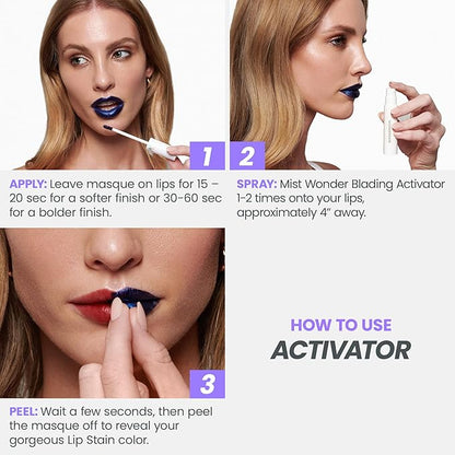 Wonderskin Wonder Blading Lip Stain Masque Activator
