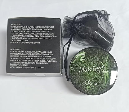 Mushroom Head Air Cushion CC Cream BB Cream Cushion Foundation Moisturizing Full Coverage Foundation Concealer Lasting Foundation Makeup Tone Makeup Base Primer（Natural）